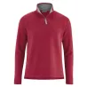 Sweat troyer homme chanvre et coton biologique rouge