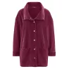 Veste femme en chanvre et coton bio bordeaux