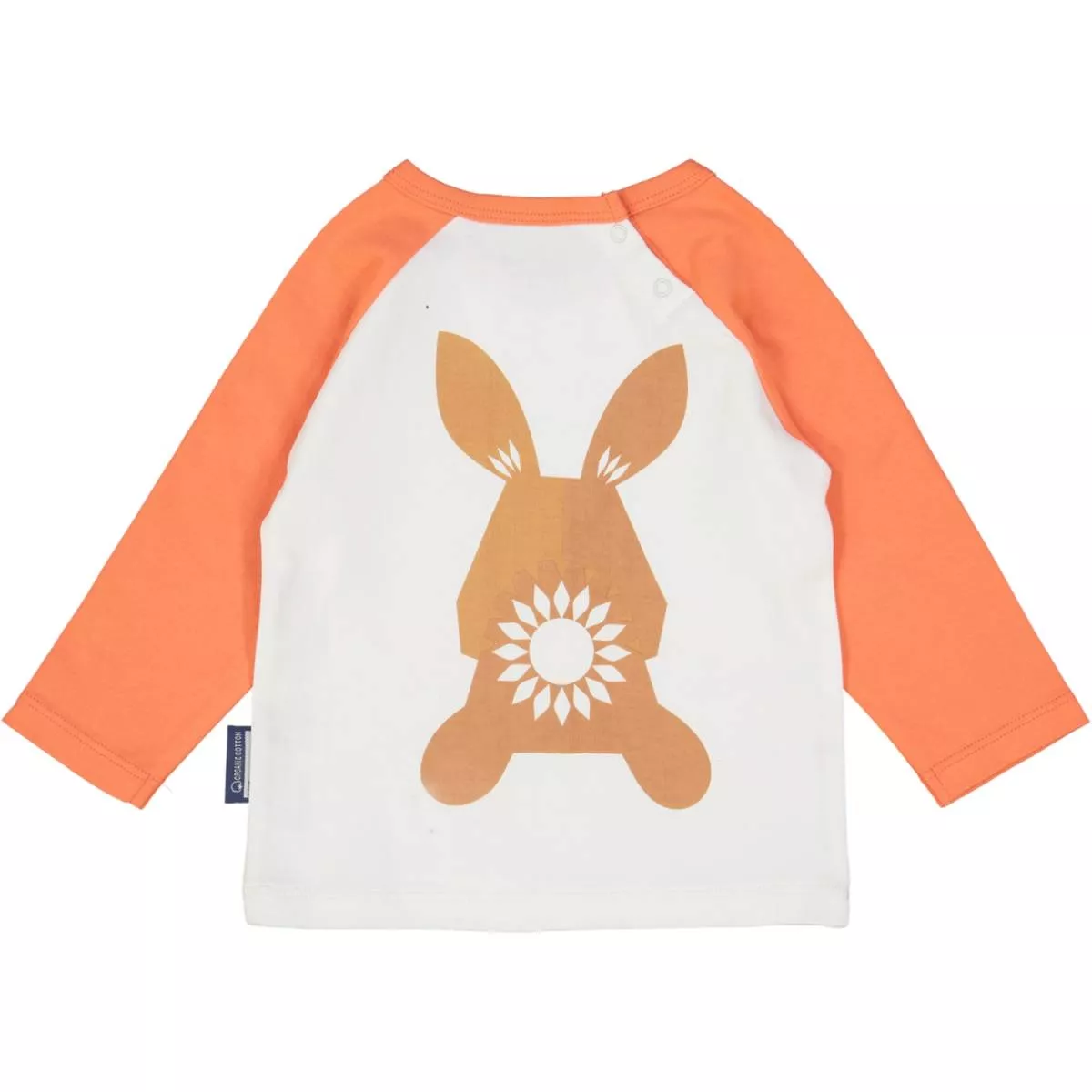 T-shirt raglan coton biologique lapin blanc