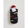 Lot de chaussettes moustaches et chapeaux grises et noirs