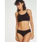 Slip femme noir en bambou Slip femme noir en bambou