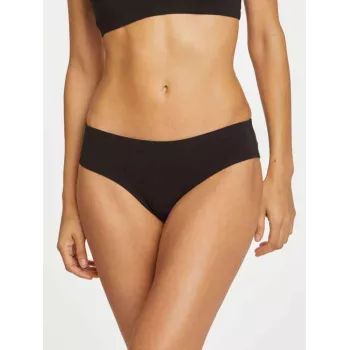 Slip femme noir en bambou