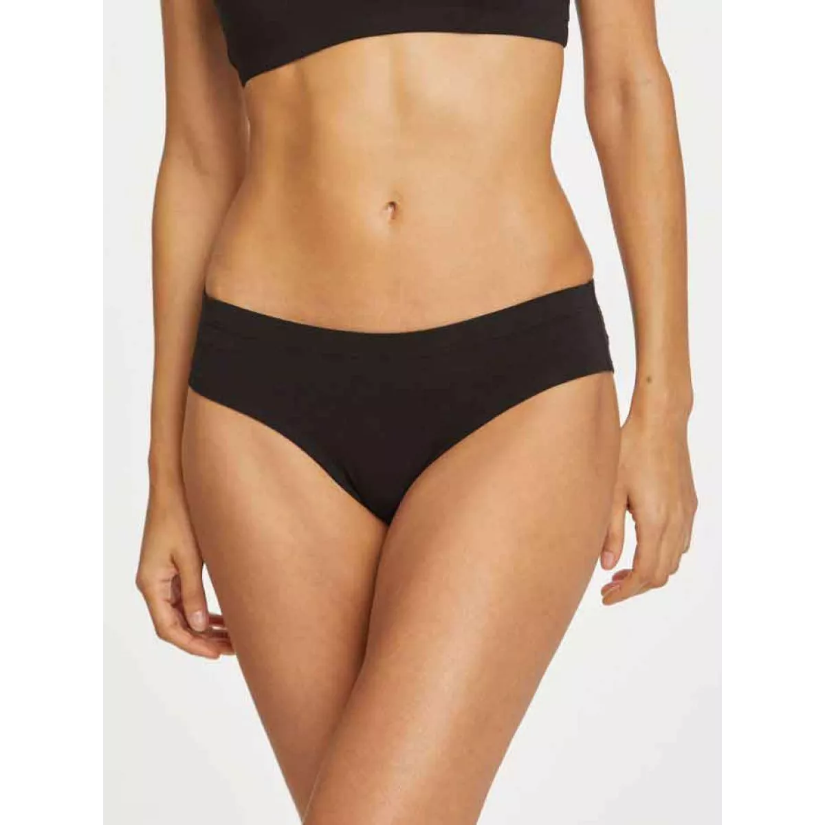 Slip femme noir en bambou Slip femme noir en bambou