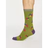 Chaussettes homme avec une illustration de sapins 