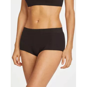 Boxer noir en bambou et coton bio