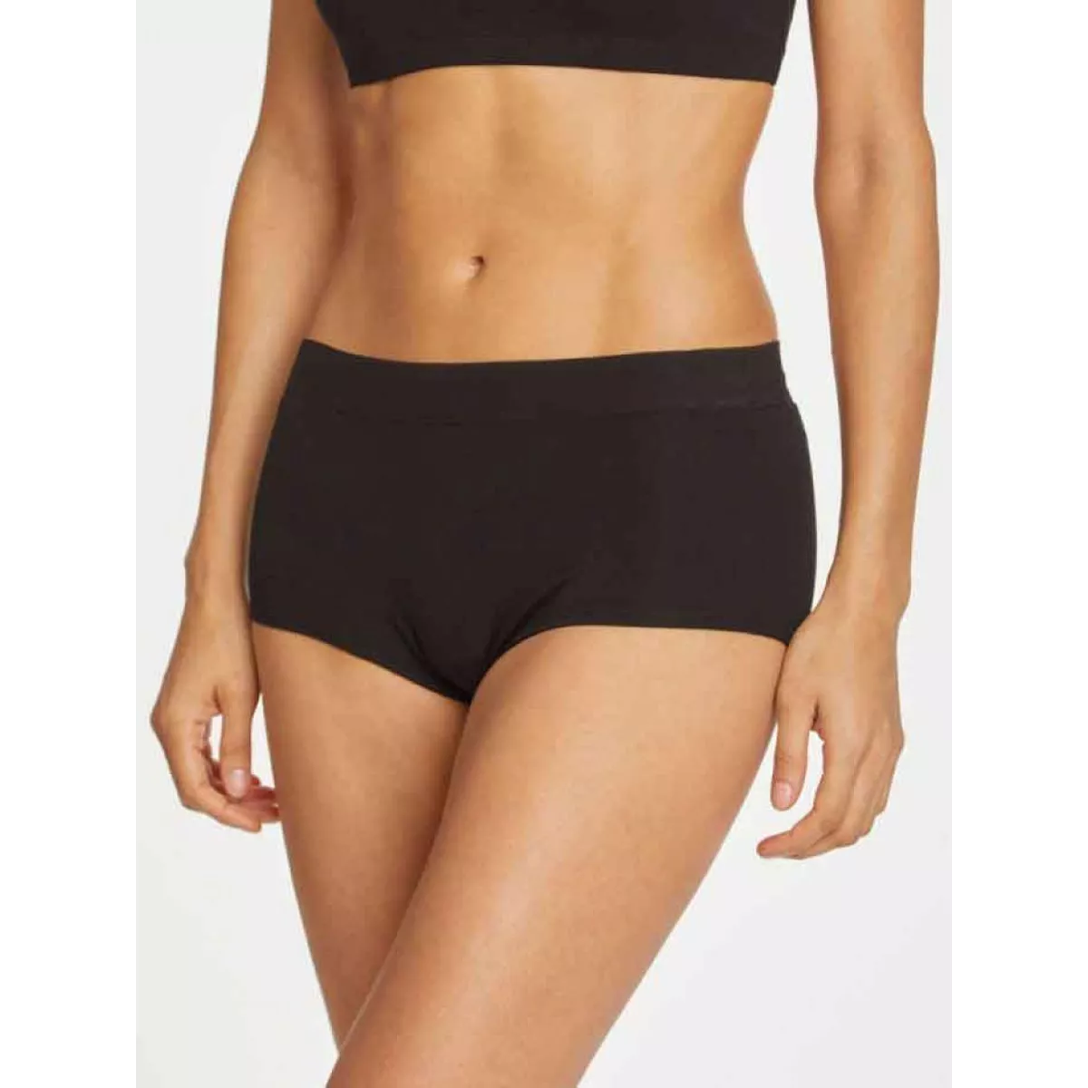 Boxer shorty noir en bambou et coton bio Boxer shorty noir en bambou et coton bio