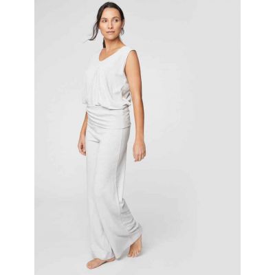 Pantalon de pyjama blanc en chanvre et coton bio