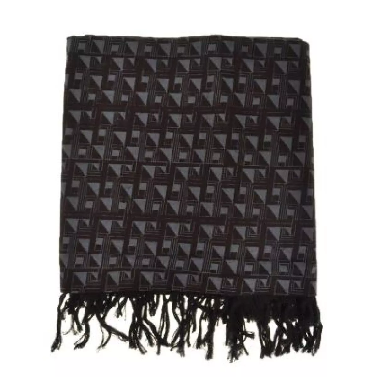 Cheche noir anthracite ethnic triangulaire psyché