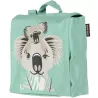 Sac à dos vert d'eau 100% coton bio koala