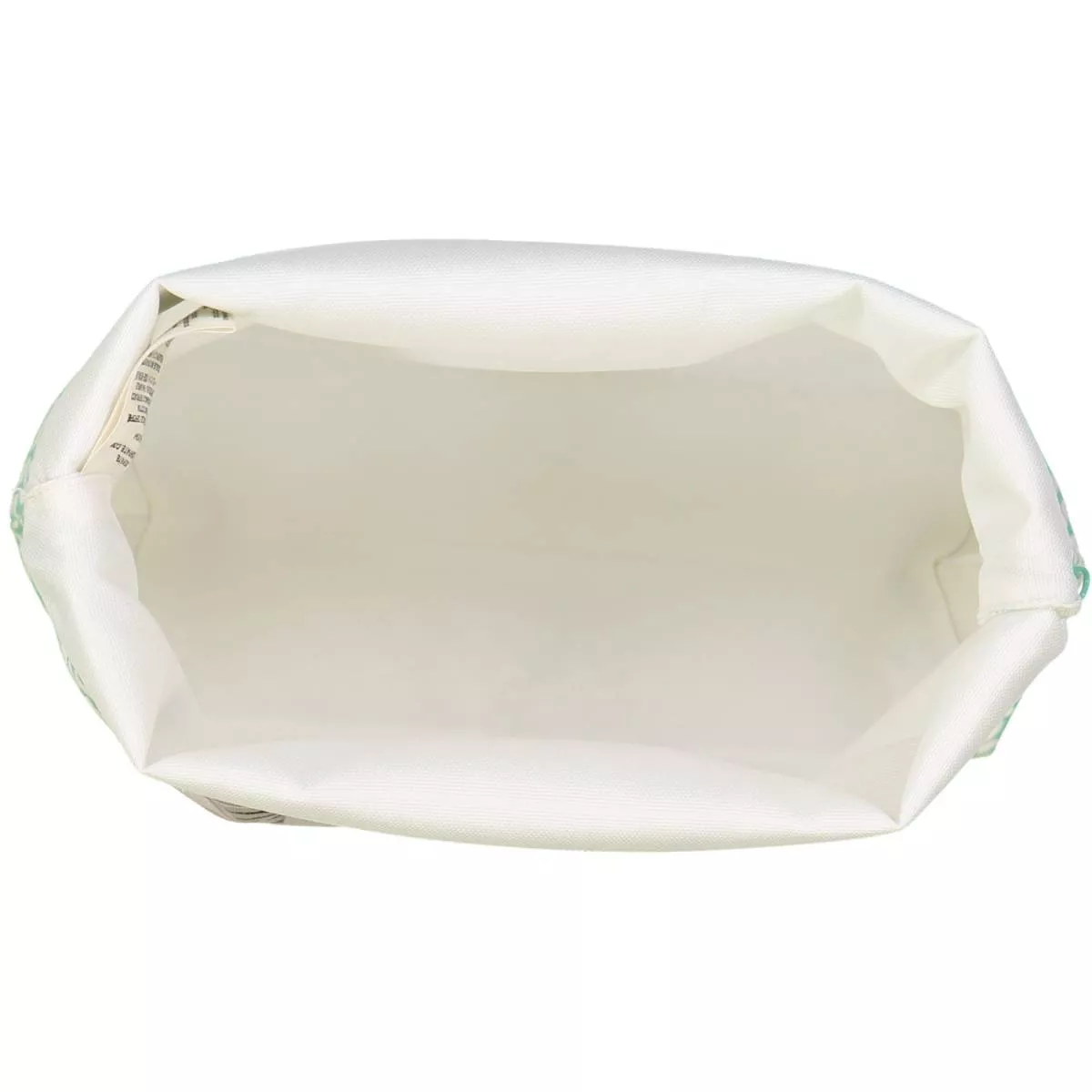 Trousse de toilette imprimé bleu écureuil en coton bio