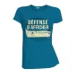 T-shirt coton bio bleu Défense d'afficher T-shirt coton bio bleu Défense d'afficher